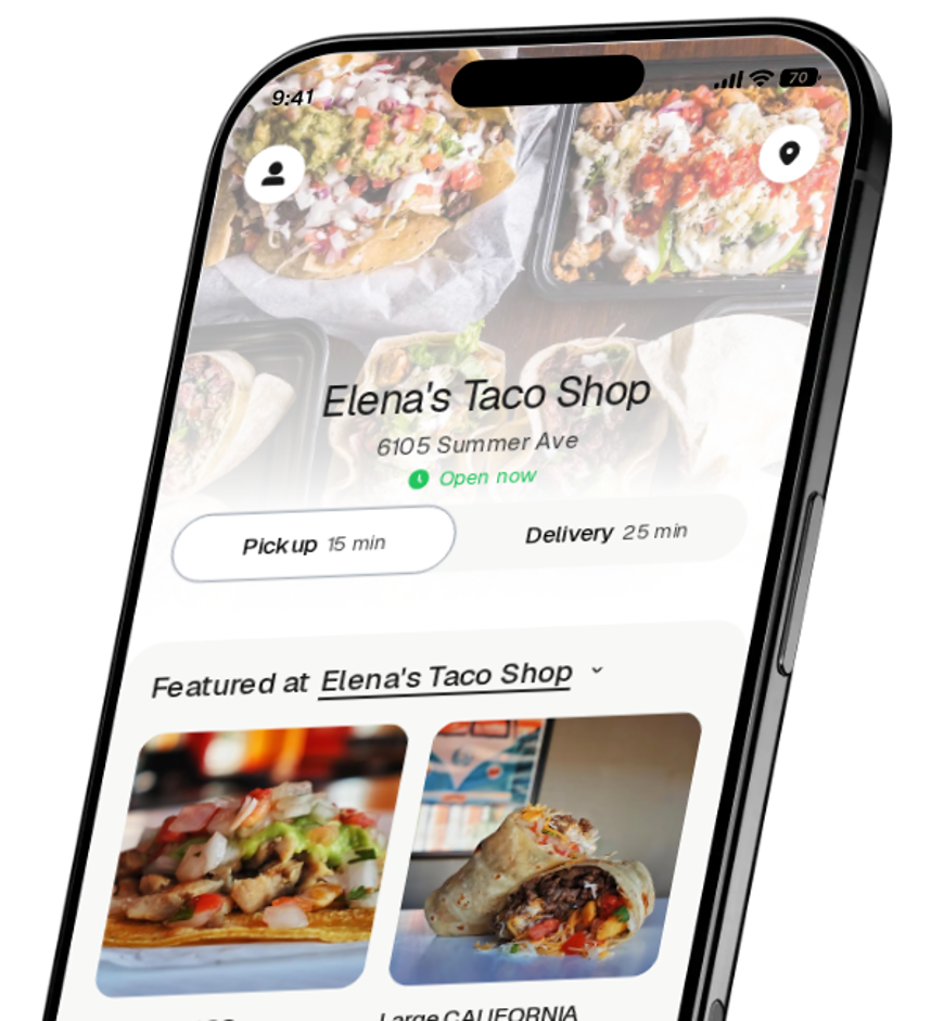 Elena's Taco Shop app preview